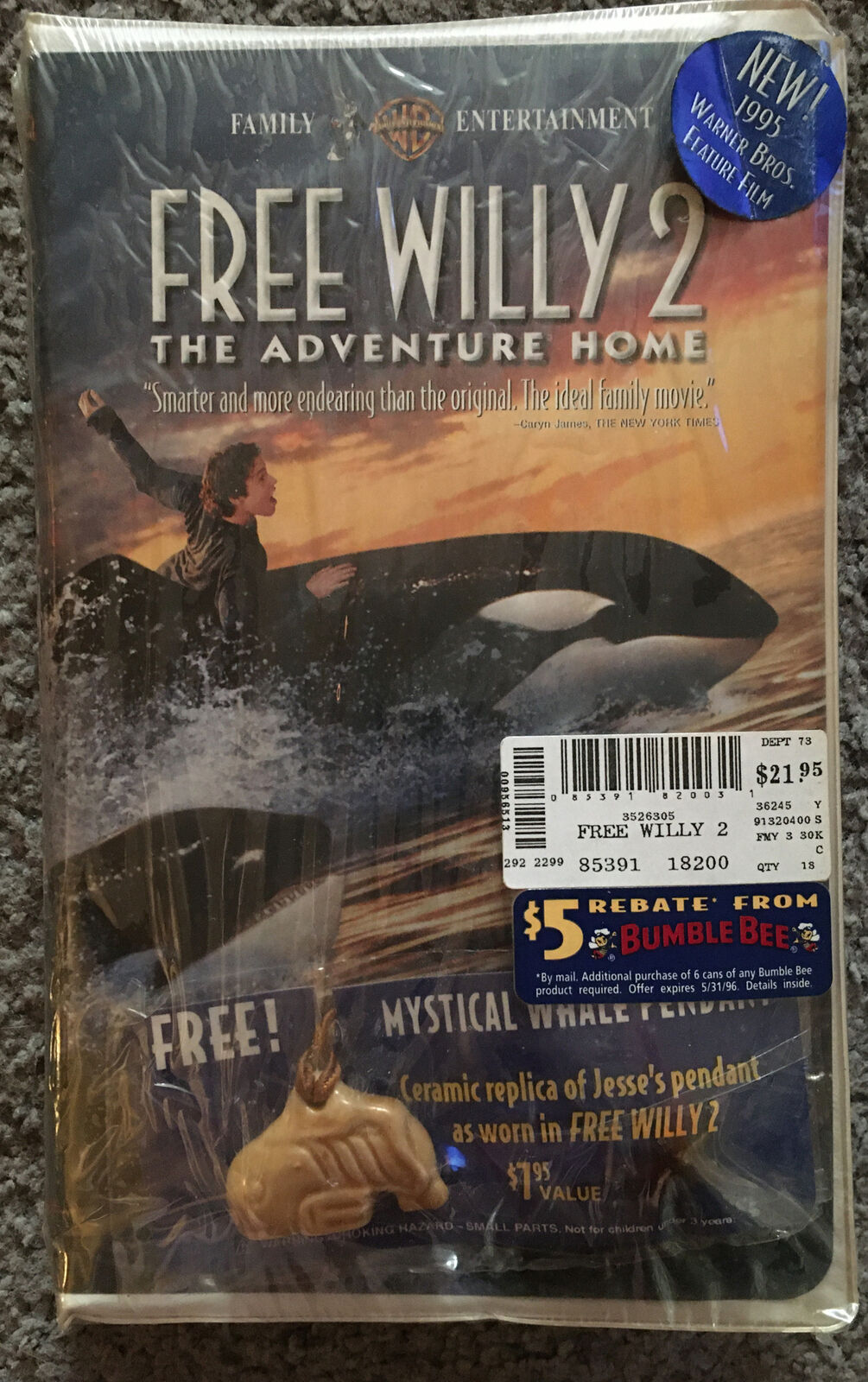 free willy necklace Free Willy 2 VHS with Mystical Whale Pendant Necklace for Sale - Celebrity  Cars Blog
