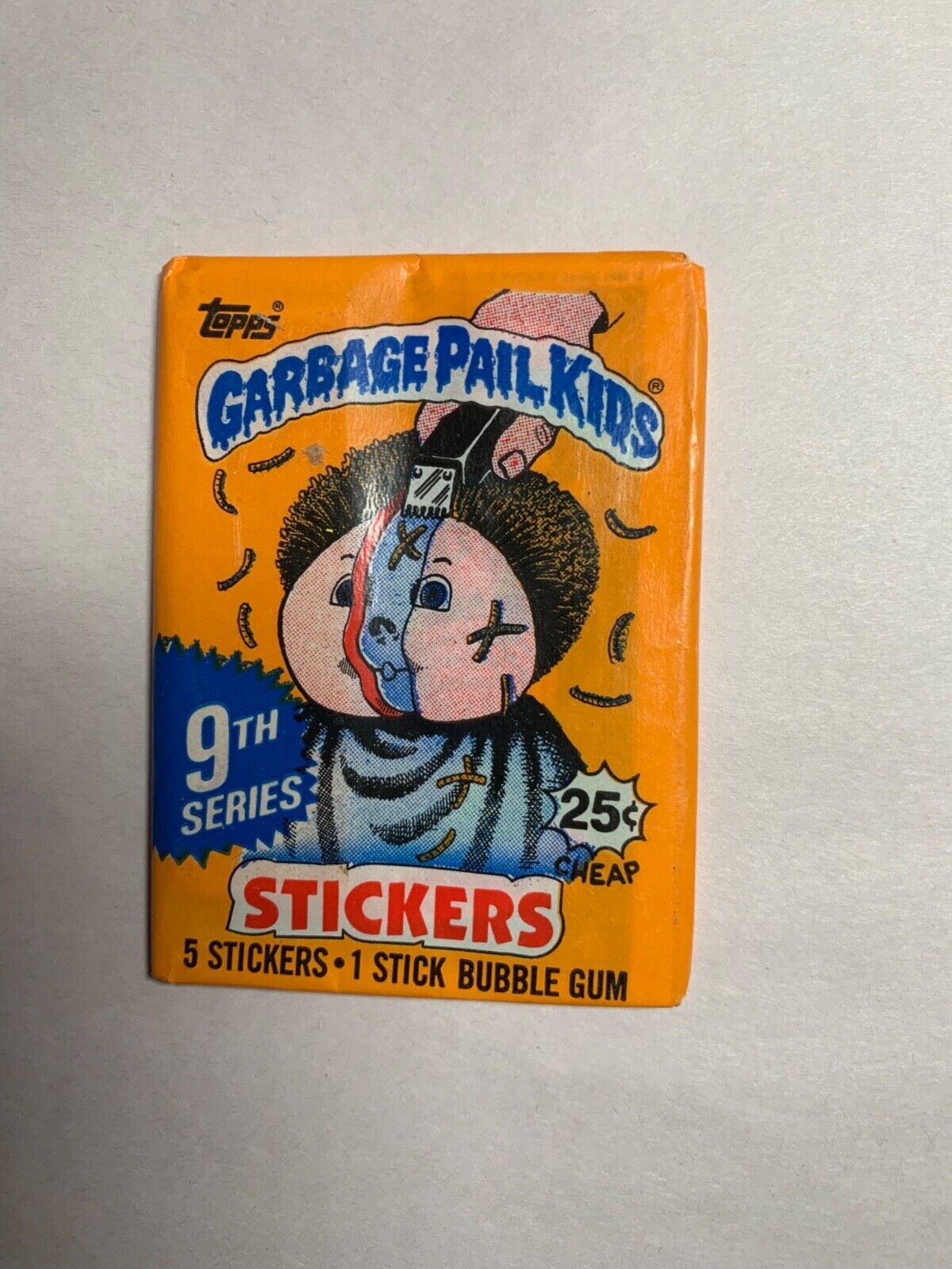 One (1) Pack of 1987 Topps Garbage Pail Kids 9th Series Unopened Wax Pack GPK