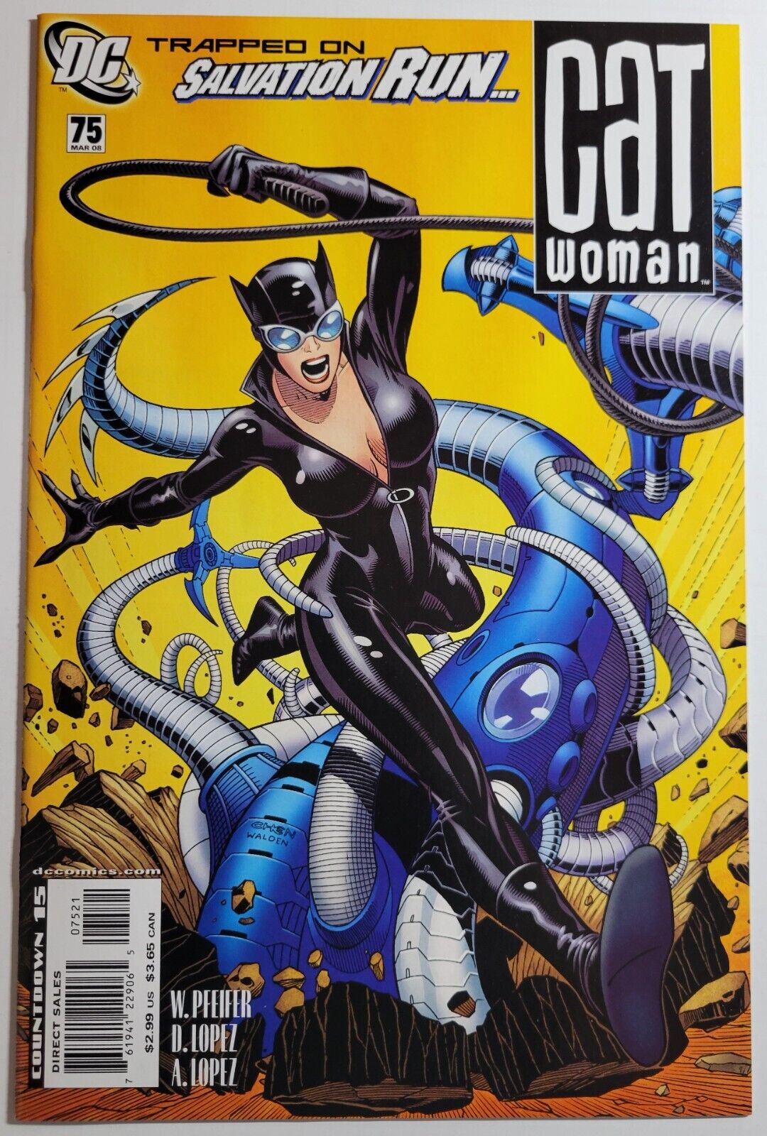 Catwoman V3 #75 Variant Salvation Run DC Comics 2008