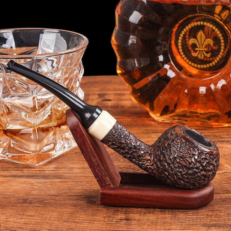 Classic Bruyere Pipe Handmade Solid Wood Large Apple Pipe Tobacco Cigarette Pipe