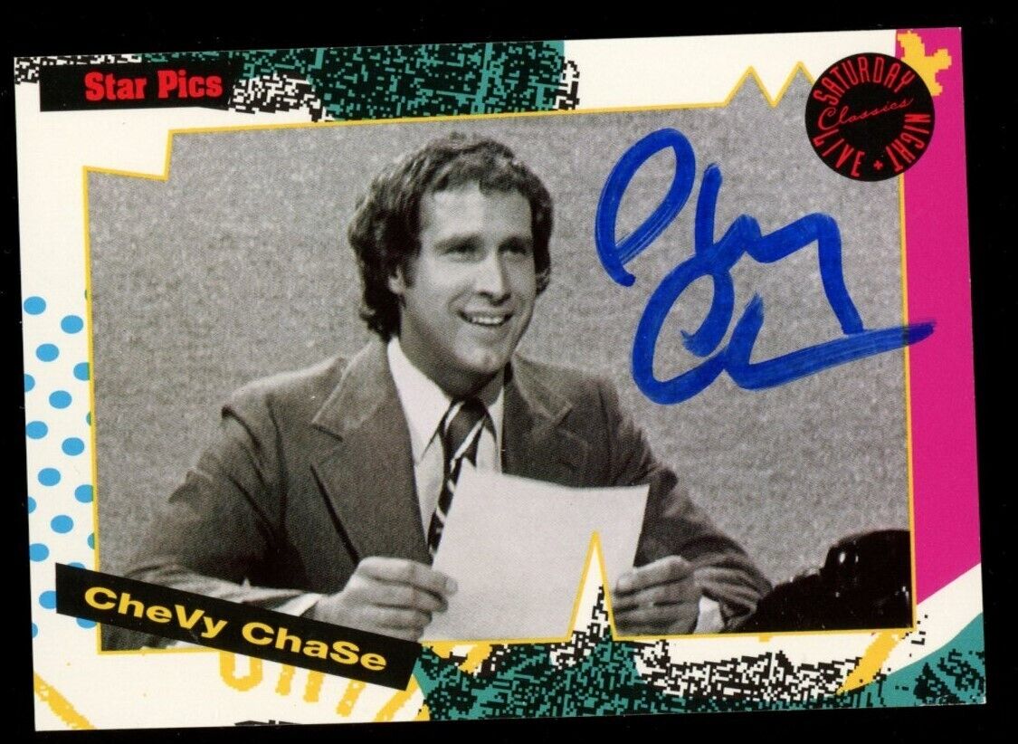 Chevy Chase 1992 92 Star Pics SNL Auto Autograph Autographed Signed Card 118 (B)