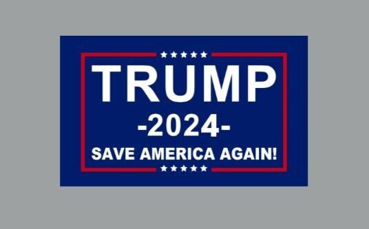 Trump 2024 Save America Again Die Cut Glossy Fridge Magnet