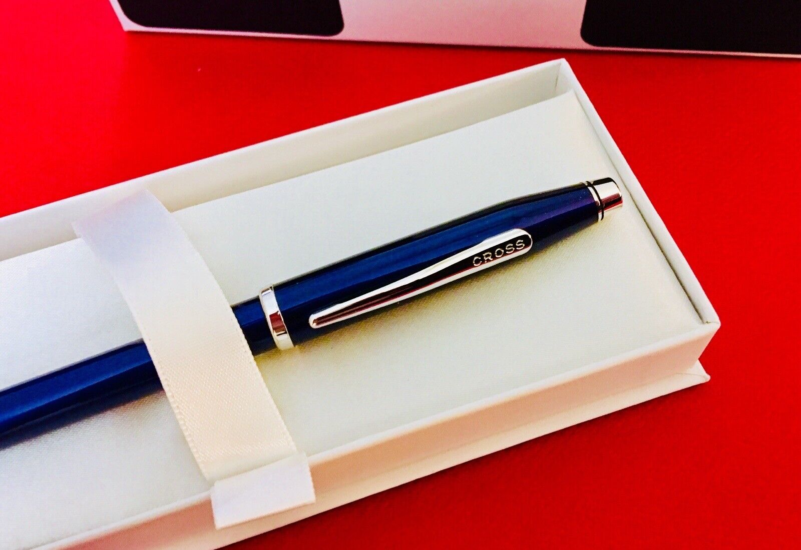 Cross Century II Translucent Blue & Rhodium Plating Ballpoint Pen New in Box