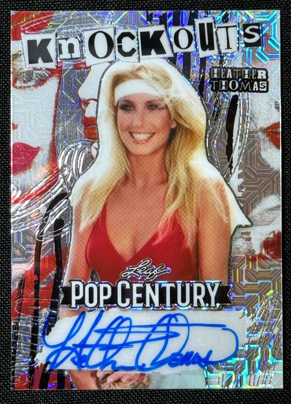 Heather Thomas 2023 Leaf Pop Century Knockouts Signed Autograph #/7 The Fall Guy