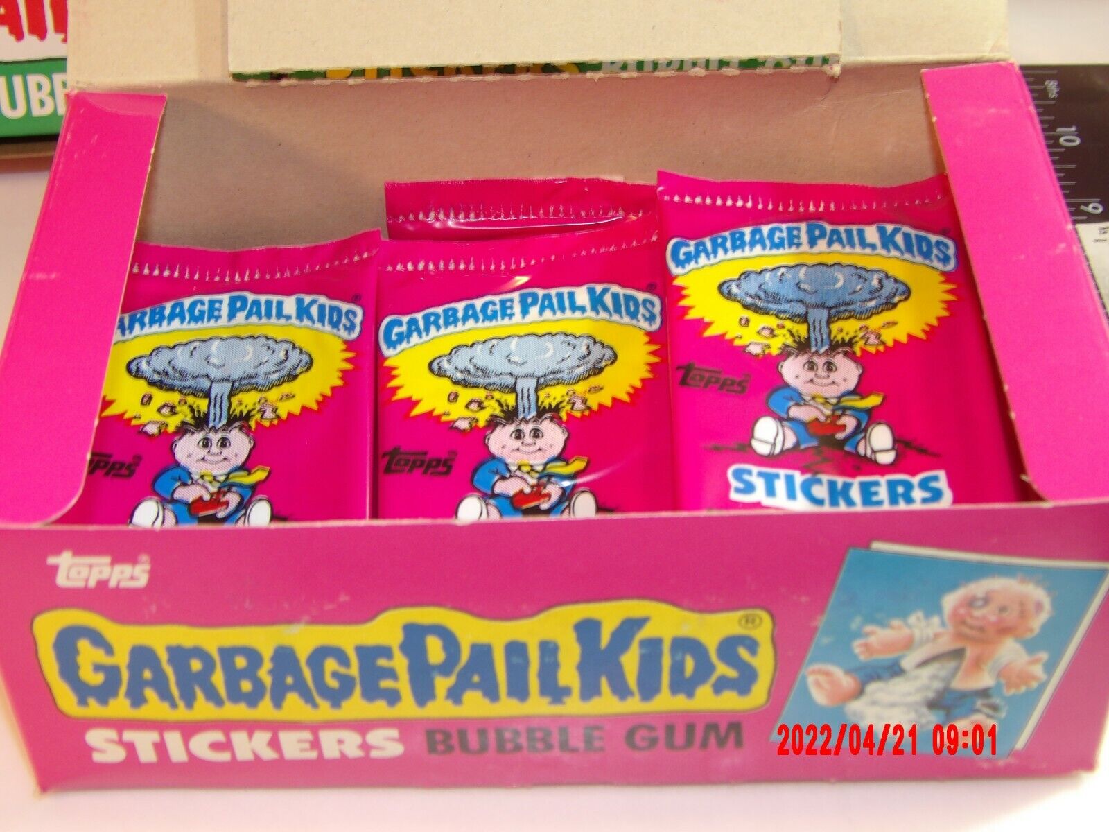1985 Garbage Pail Kids Unopened Pack (1)Topps Uk 1985 Series 1  Nice