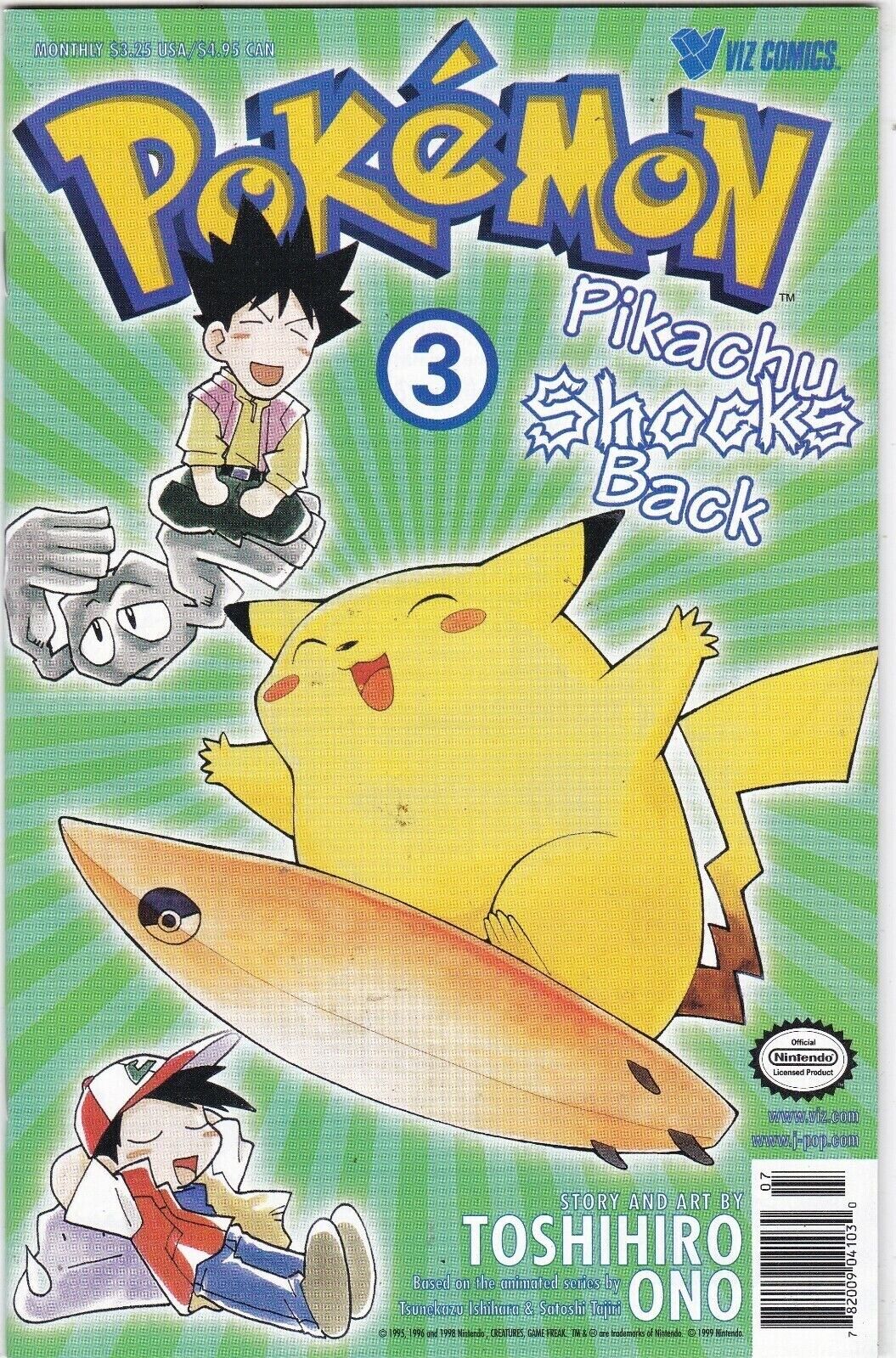 Pokémon: Pikachu Shocks Back (1999) #3 5th Print VF Stock Image