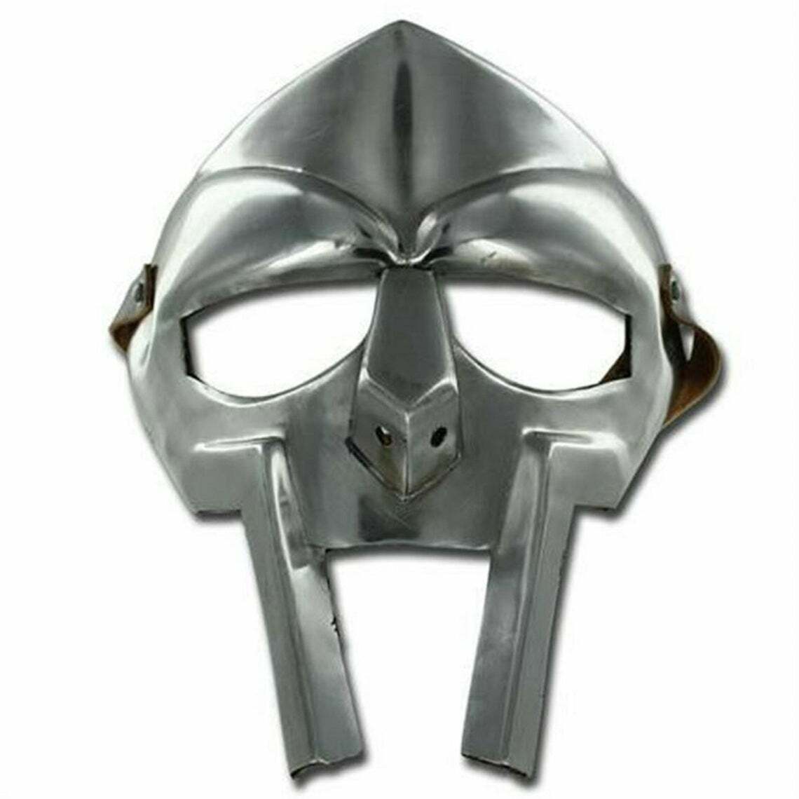 MF DOOM Concert Face Mask Helmet Medieval Casual Trend Helmet with Leather Strap