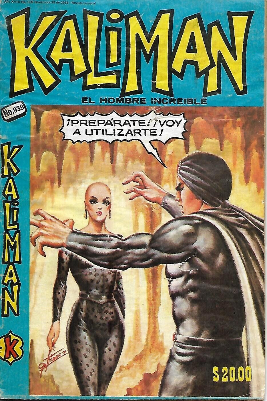 Kaliman El Hombre Increible #939 - Noviembre 25, 1983 - Mexico