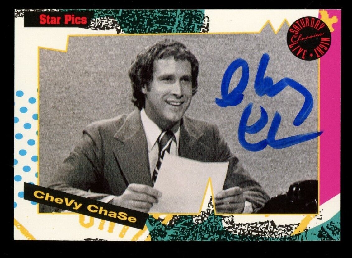 Chevy Chase 1992 92 Star Pics SNL Auto Autograph Autographed Signed Card 118 (A)