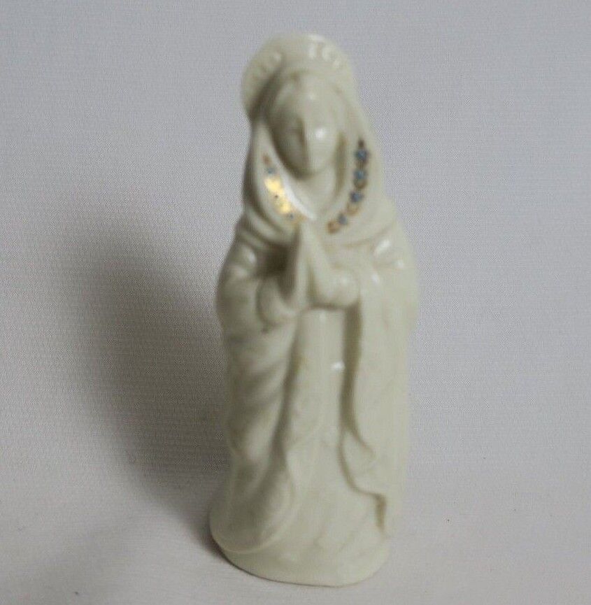 Lenox Figurine Jewels Collection Virgin Mary Mother God Madonna Blue Beads USA