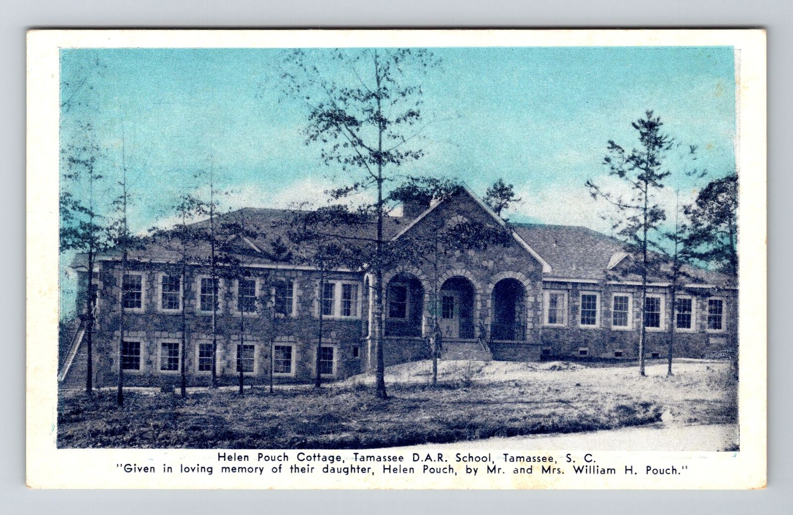 Tamassee SC-South Carolina, Tamassee DAR School, Helen Pouch, Vintage Postcard