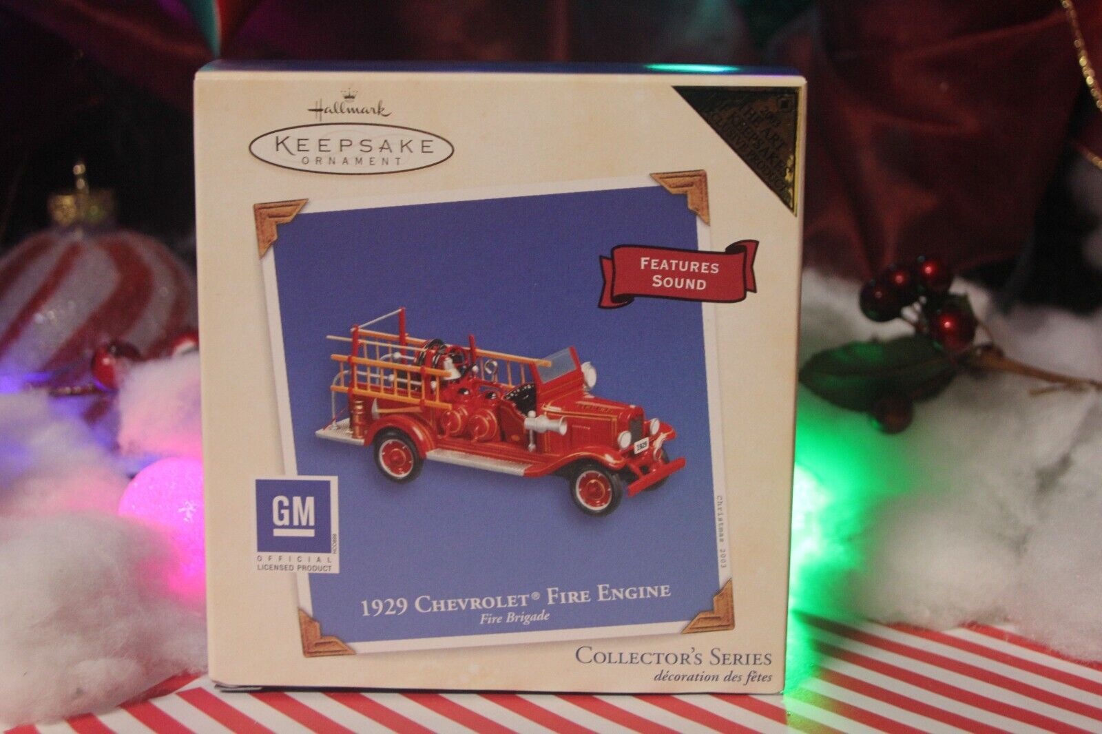 Hallmark Ornament 2003 Fire Brigade Series #1 1929 Chevrolet Fire Engine Repaint