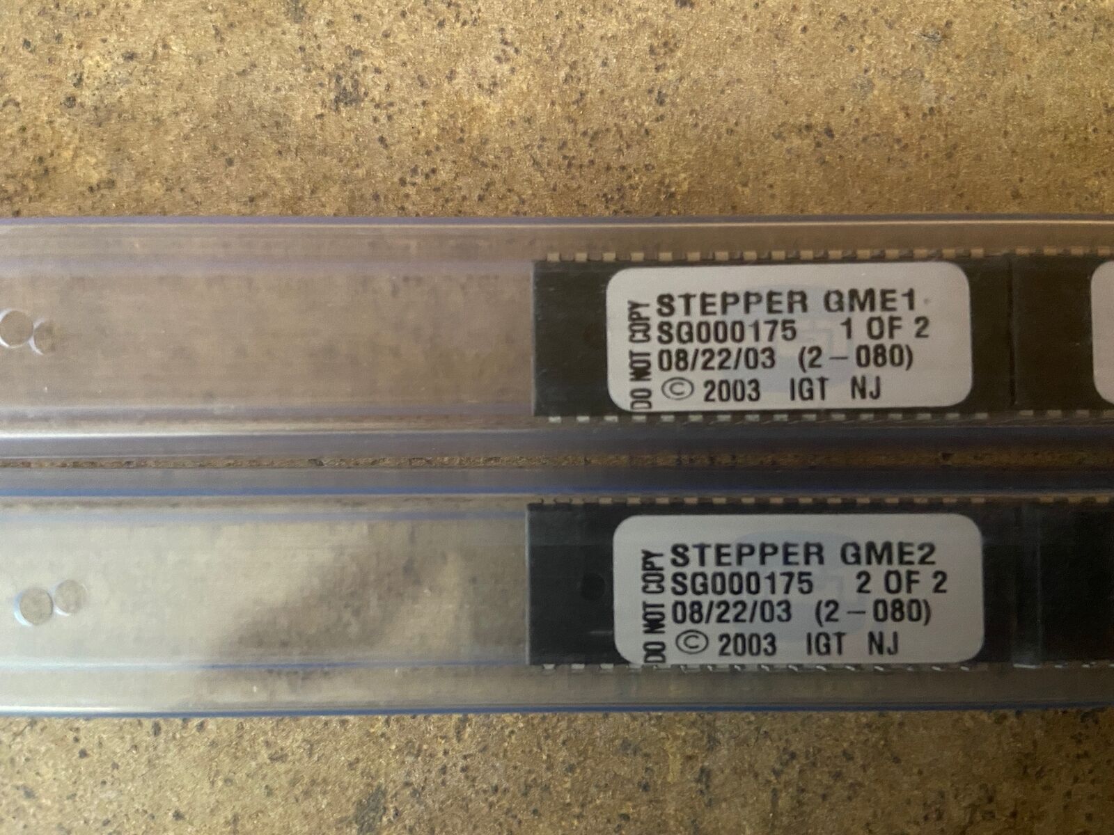 GENUINE IGT STEPPER GME1 GME2 SG0000175 EPROM SET *FAST SHIPPING* / (81)