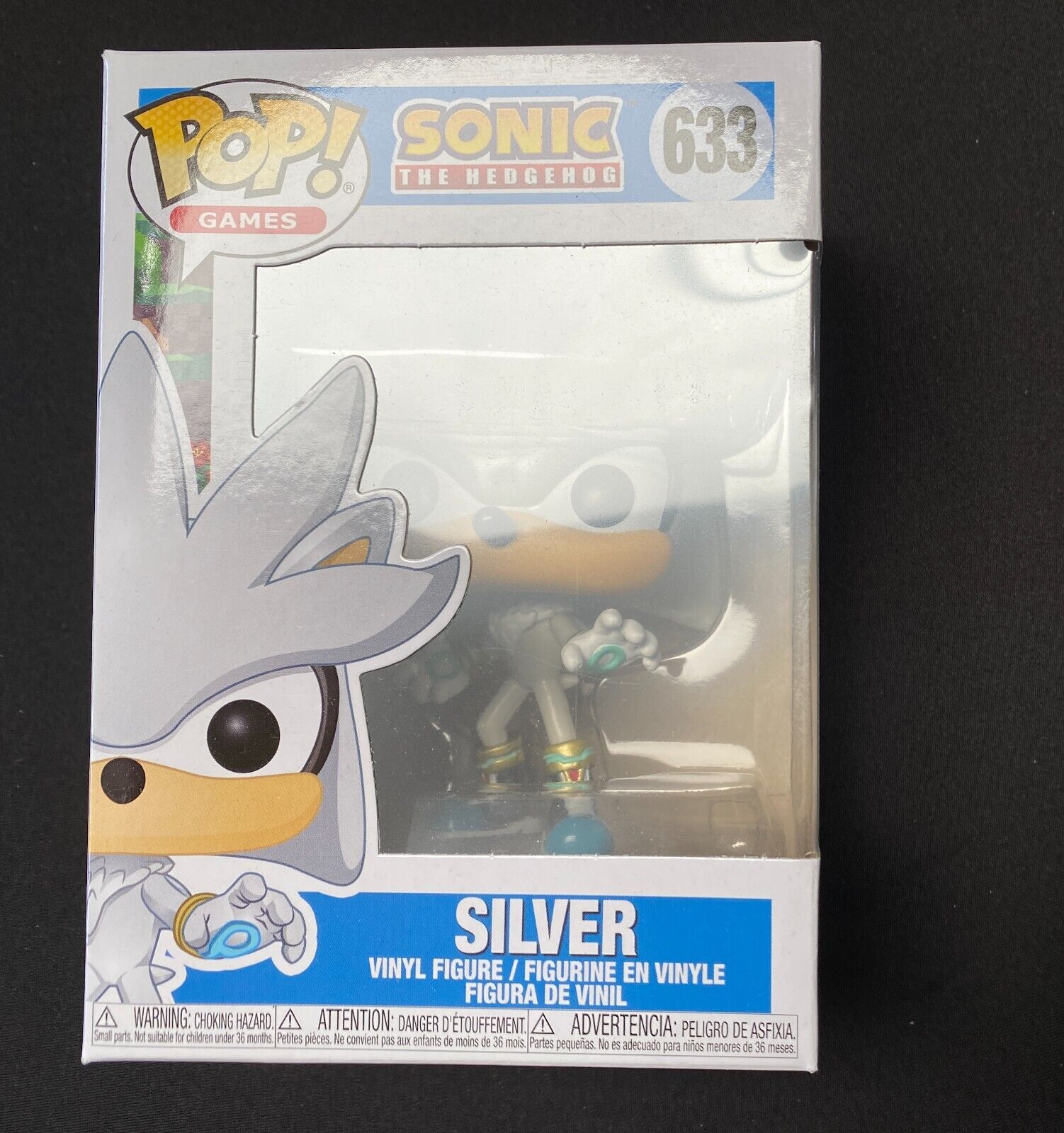  Funko Pops Sonic the Hedgehog Silver #633 + Pop Protector
