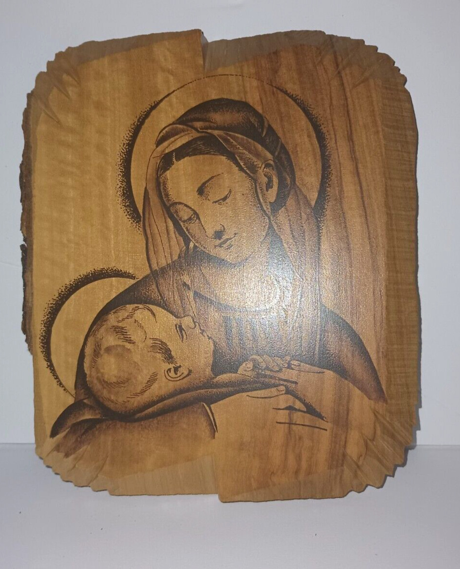 Azur. Loppiano, Wood Holy Art , Madonna Of the Tender Look