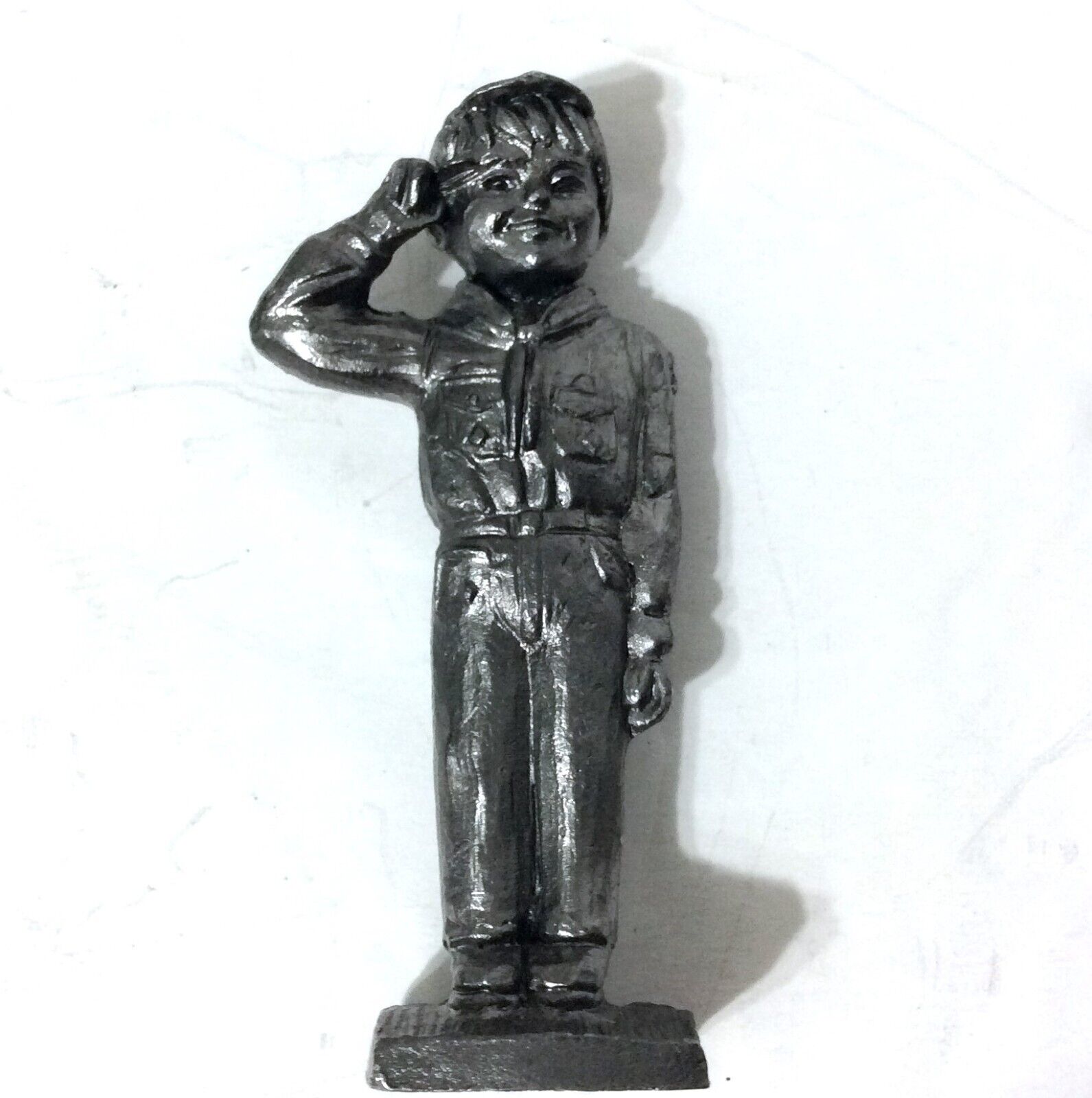 R.B. Boy Scout Pewter Figurine 3-1/8\