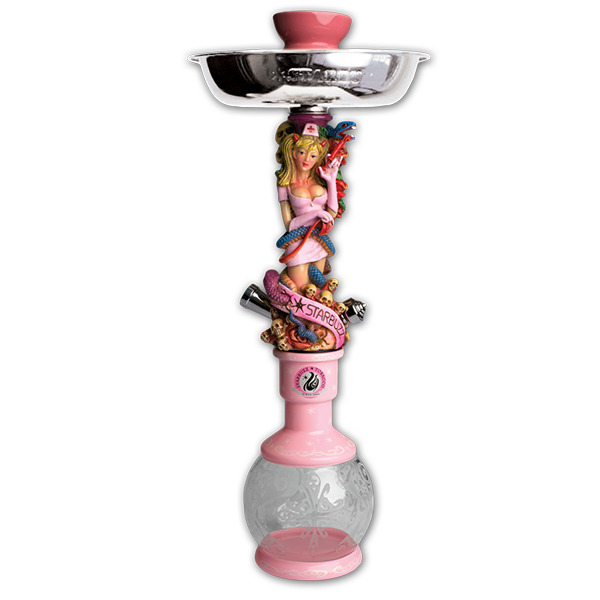 100% Authentic Starbuzz Sexy Lady Hookah Table Top Hookah Complete Set- Pink