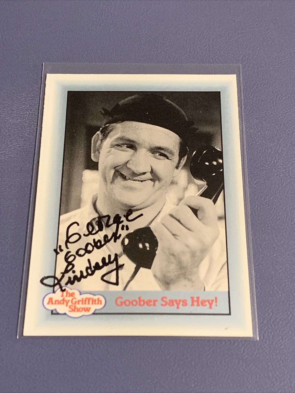 George Lindsey (Goober) Andy Griffith Show Autographed Trading Card 