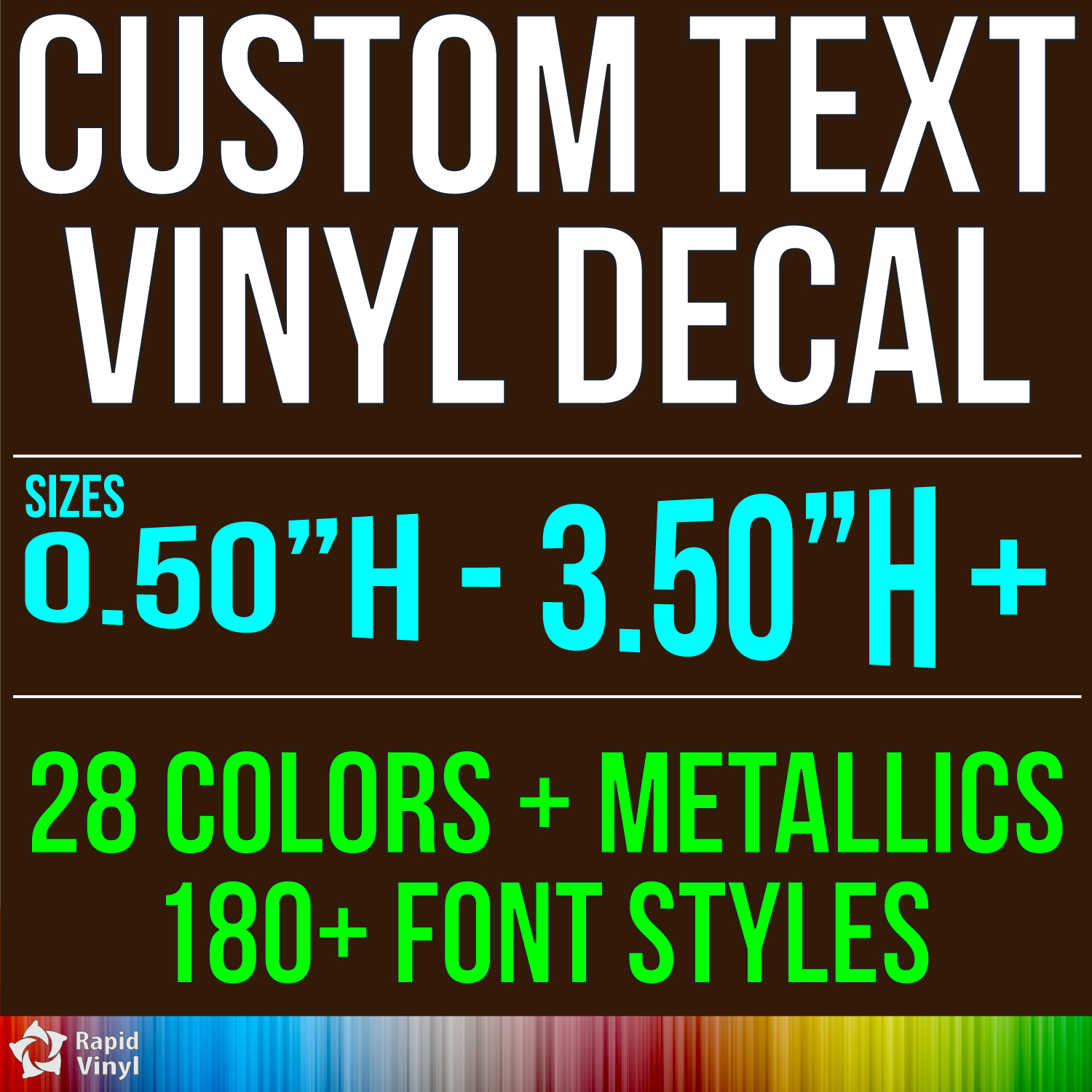 Custom Vinyl Lettering Decal Personalized Sticker Window Business Text Name Car