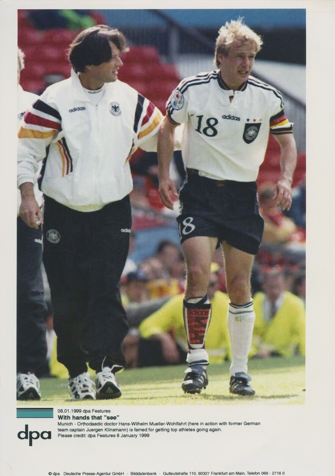 German Football  Player Jurgen Klinsmann Soccer A2596 A25 Original  Photo