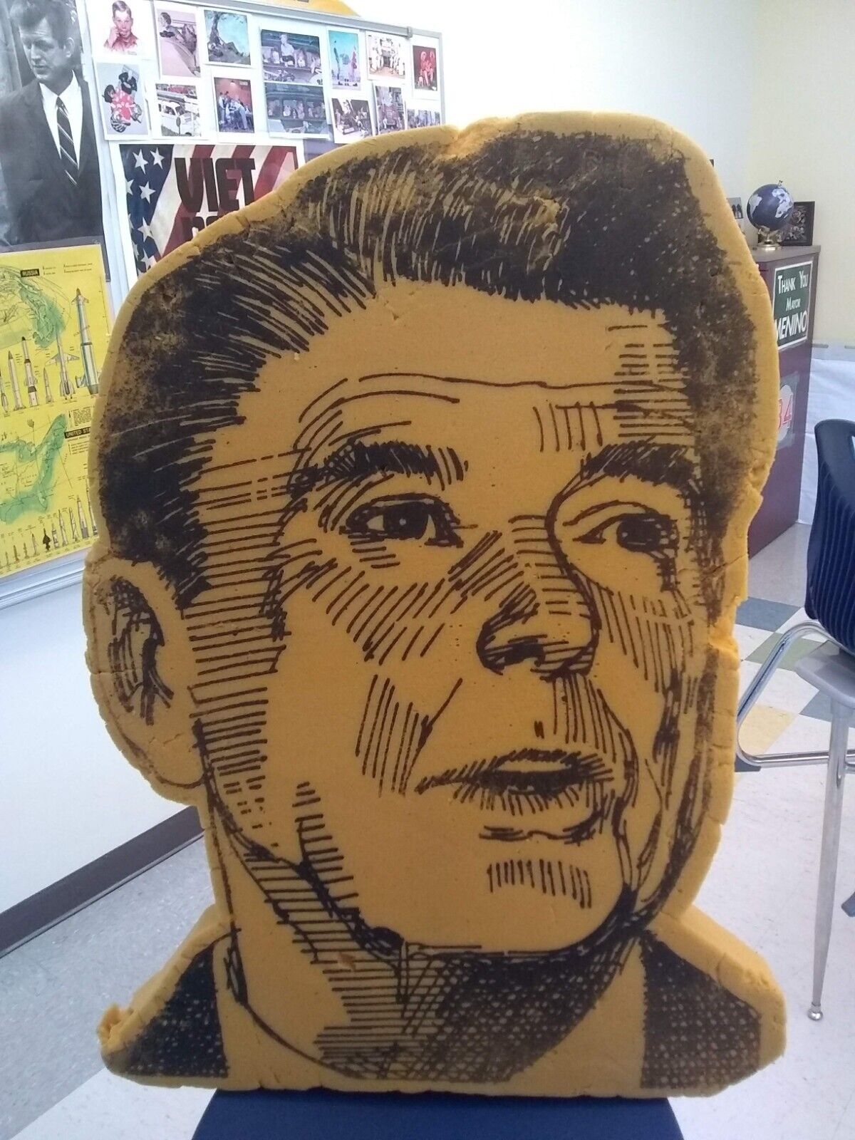 Ronald Reagan Political Art Memorabilia 1980 RNC Giant Foam Head Republican