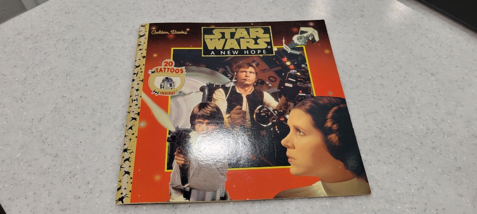 Vintage 1997 Golden Books STAR WARS A New Hope 20Tattoos 1st In Series Of 3 RARE