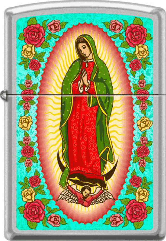 Guadalupe Madonna Chrome Zippo Lighter