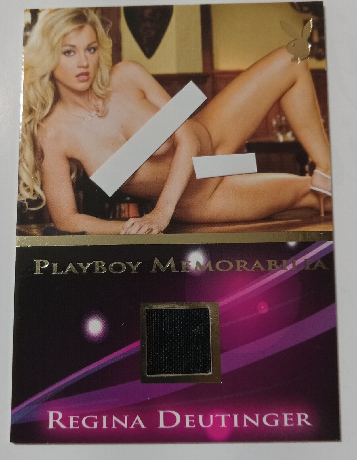 Regina Deutinger Playboy Playmate memorabilia Swatch - patch - Extremely Rare