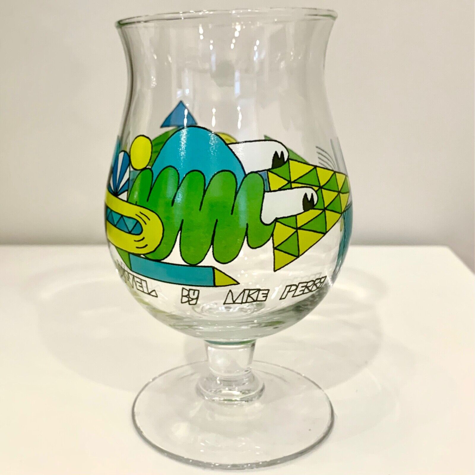 Duvel Limited Edition Artist Collection Belgian Beer Glass By MIKE PERRY 