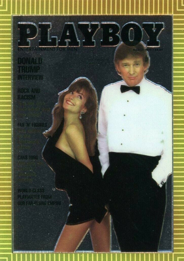1995 Playboy Chromium Cover Card #85 - March 1990 - Vol. 37 No. 3 - Donald Trump