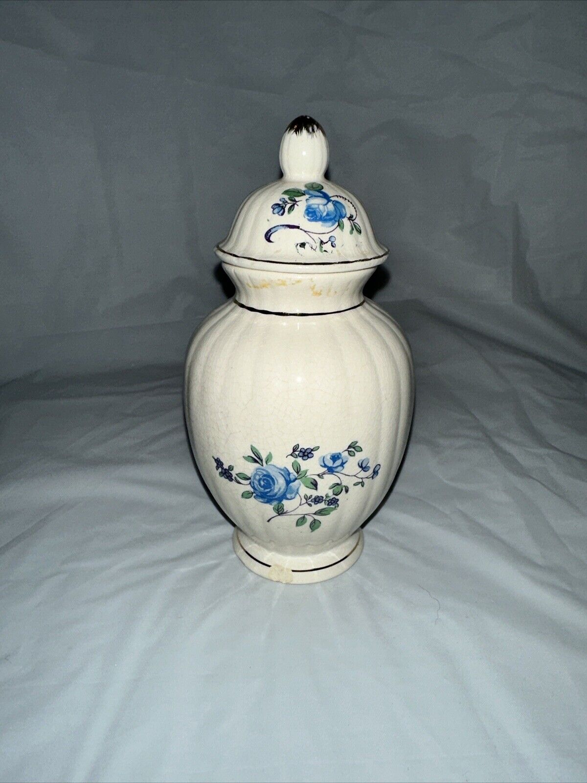 Vintage Ceramic Japanese SONSCO Floral Design - Ginger Jar - Hand Painted