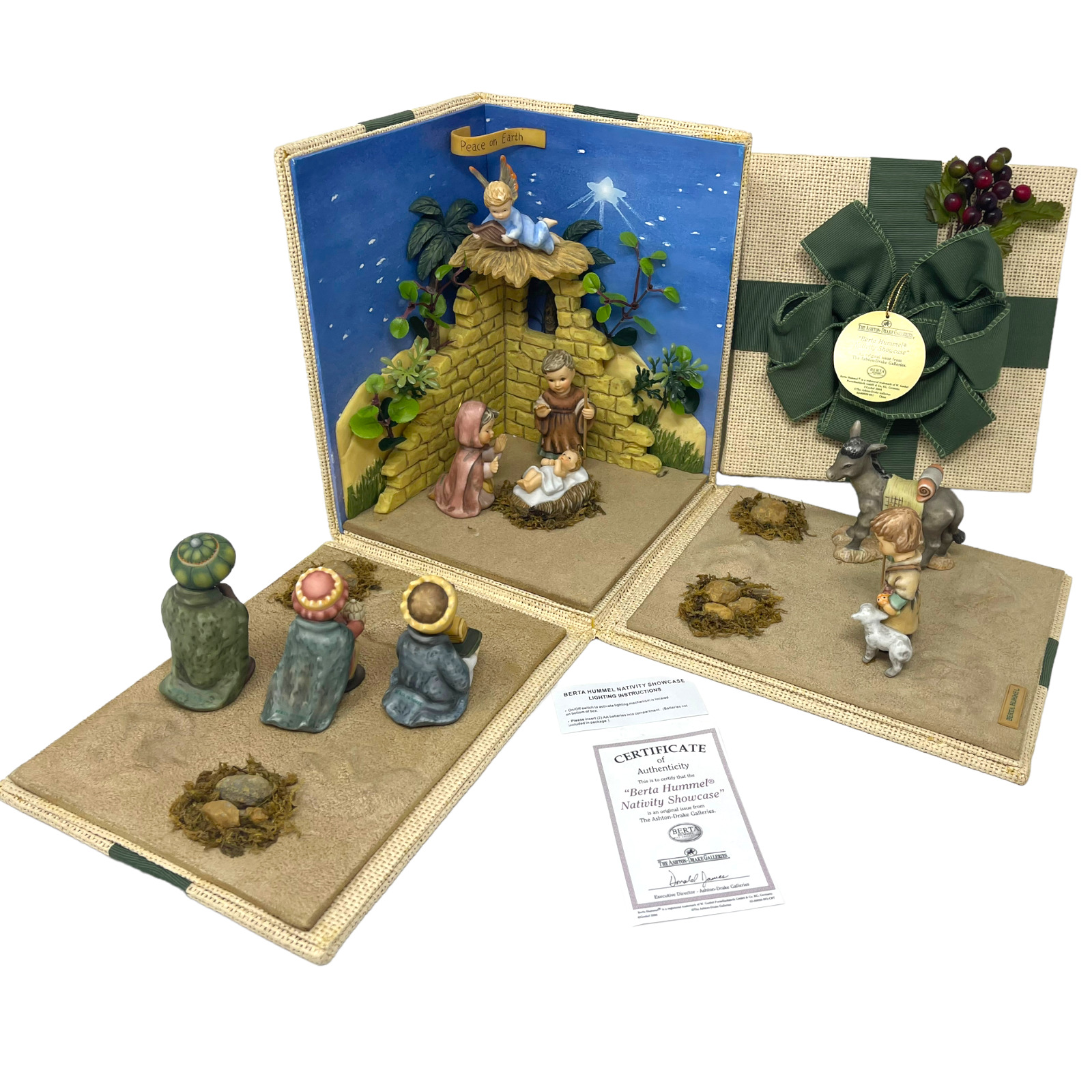 Berta Hummel Nativity Showcase Gift Box (Ashton-Drake Galleries) 2004 Rare