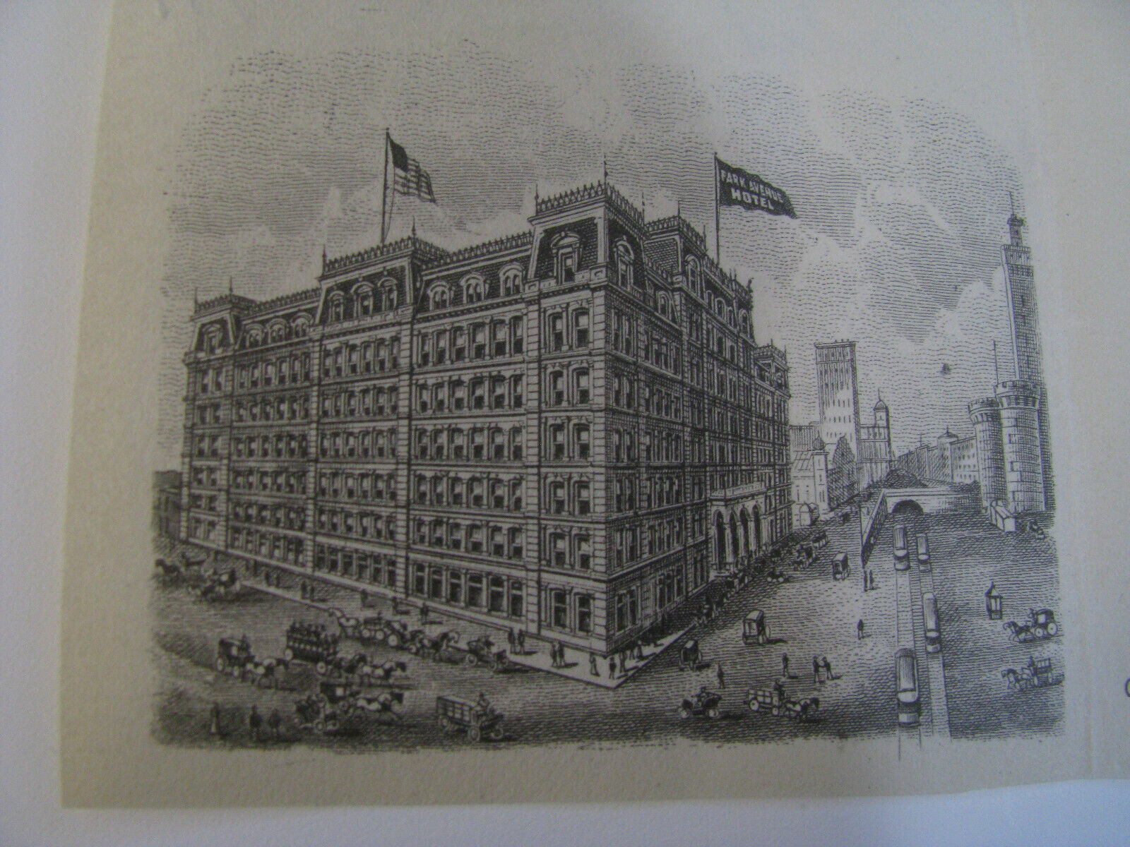 Antique 1911 Letterhead Park Avenue Hotel New York - says \