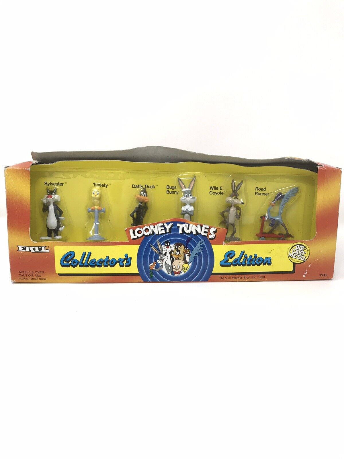 The Looney Tunes Collector's Edition 6 Piece 1990 ERTL Die Cast Figure Set