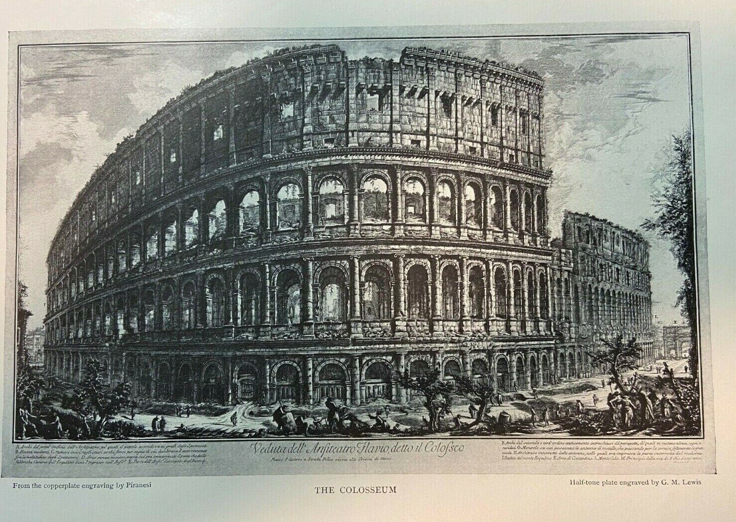 1911 Artist Etcher Giovanni Battista Piranesi illustrated Pictures of Rome