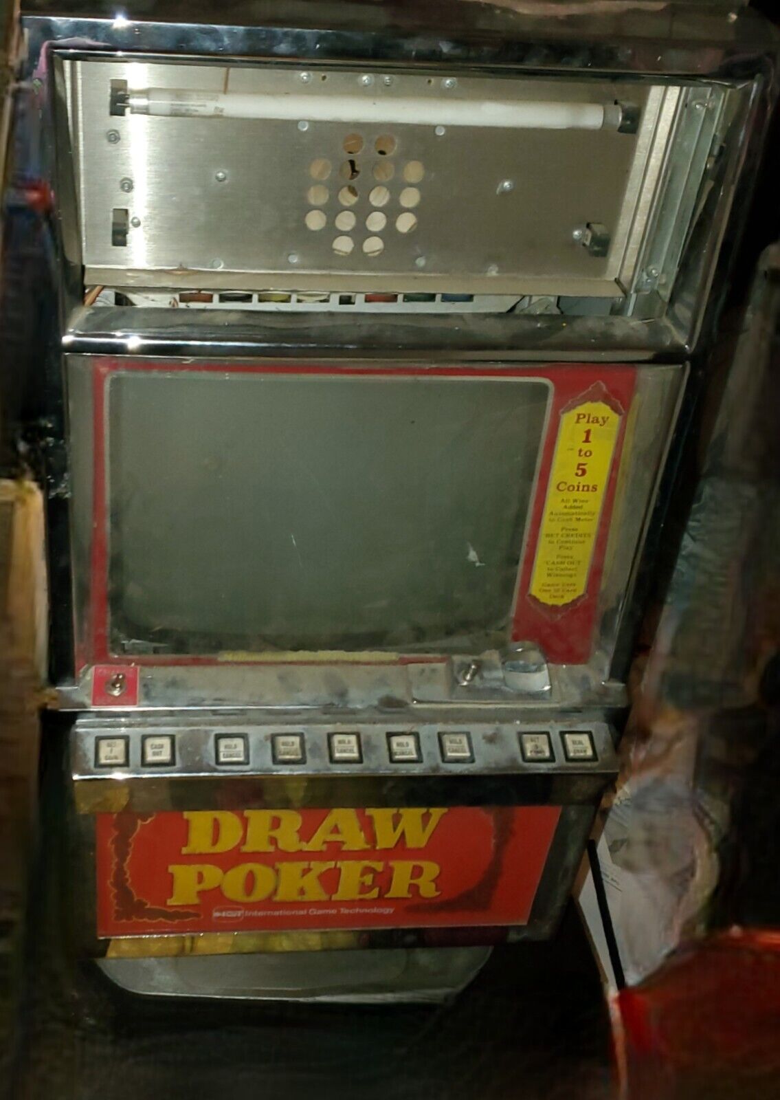vintage poker machine 1984 draw poker 