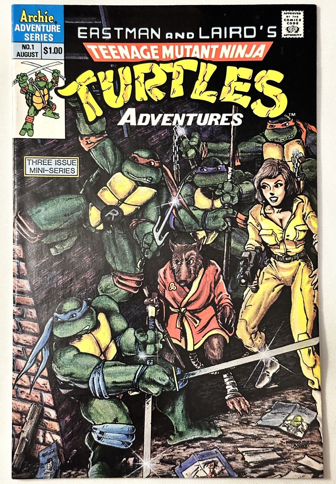 TEENAGE MUTANT NINJA TURTLES Adventures #1 1st Print 1st Krang Archie 1988 VF+