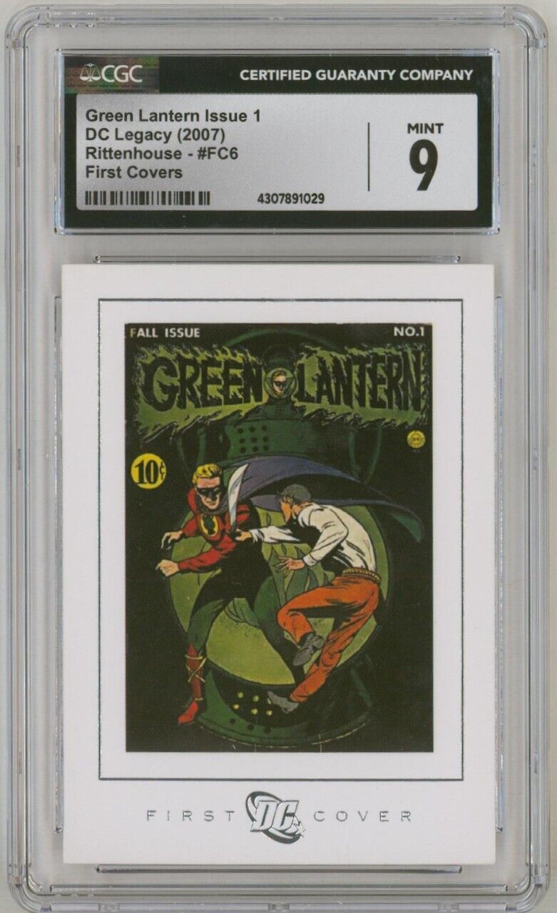 CGC 9 Green Lantern 1 2007 DC Legacy FC6 First Cover Art Card Howard Purcell Art