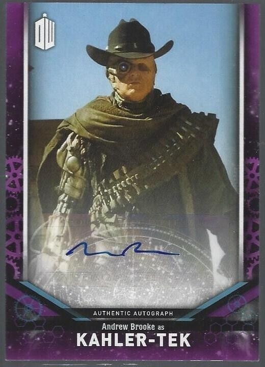 ANDREW BROOKE Autograph trading card- DOCTOR WHO Signature Series 2018