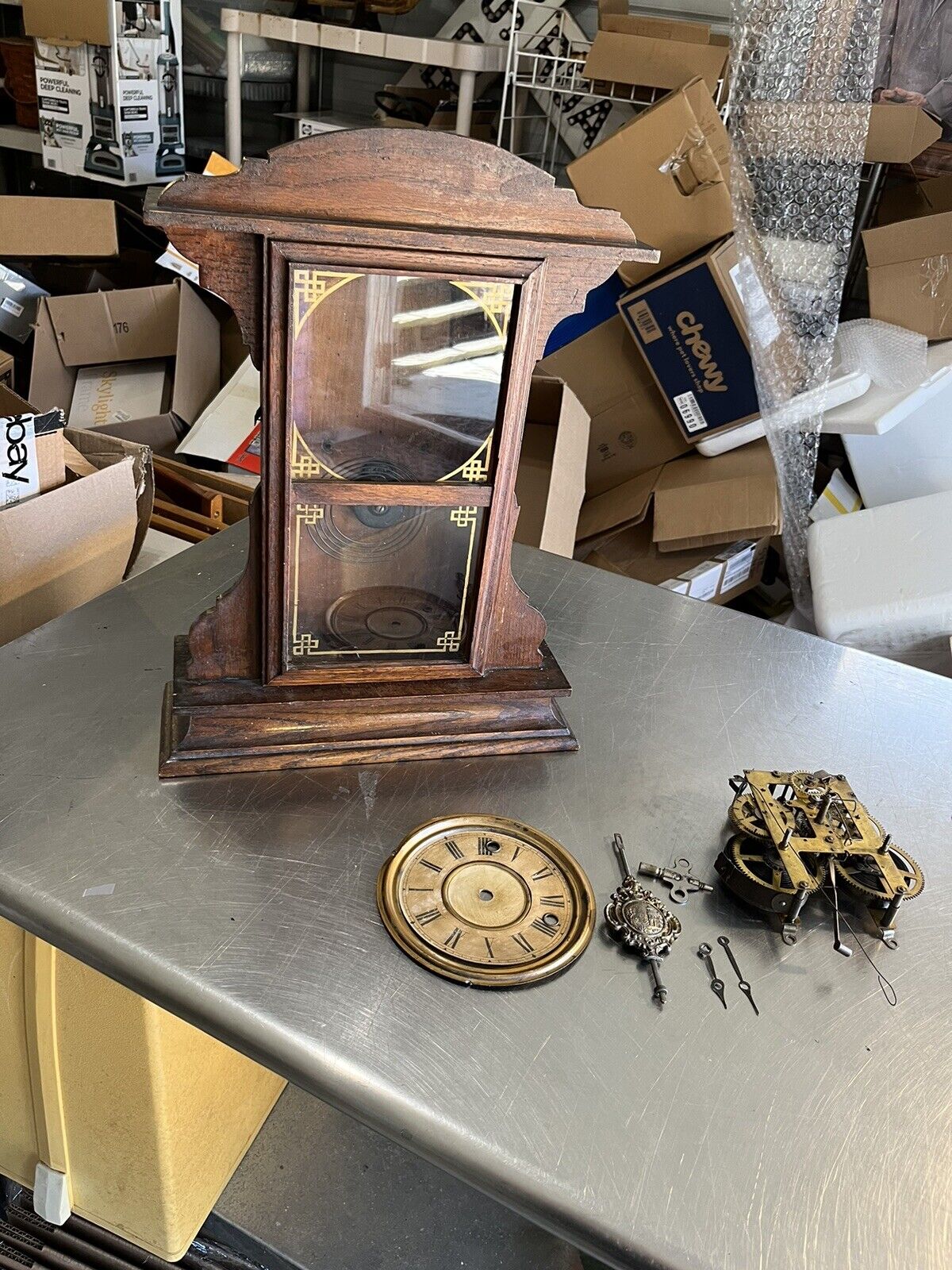 E. Ingraham Co. Bristol Conn. Clock for Parts or Repair