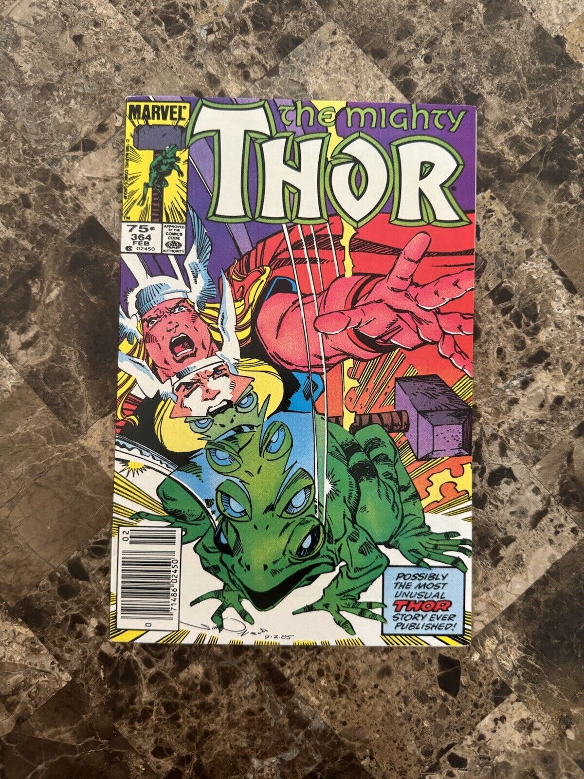Thor #364 (1986) 1st App Throg/ Frog Thor  -Newsstand Edition -Marvel Comics