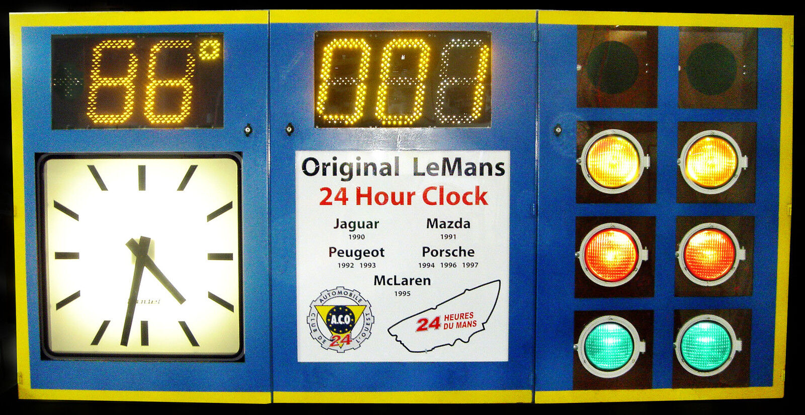 24 Hours LEMANS Clock & Race Control ORIGINAL  2 Most Famous CLOCK in the WORLD
