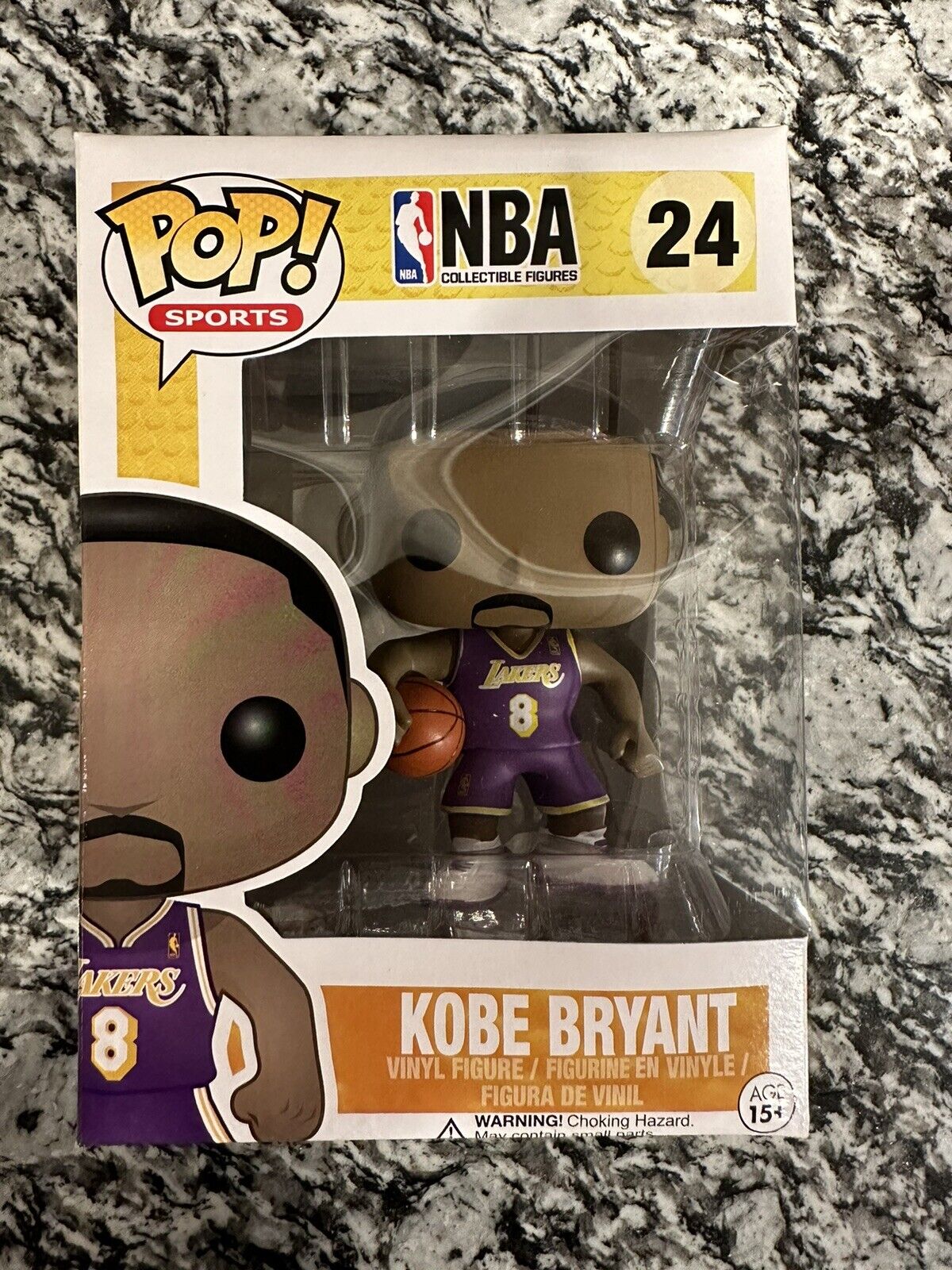 Funko Pop Kobe Bryant 24 Purple No. 8 Jersey 100% Authentic Vaulted