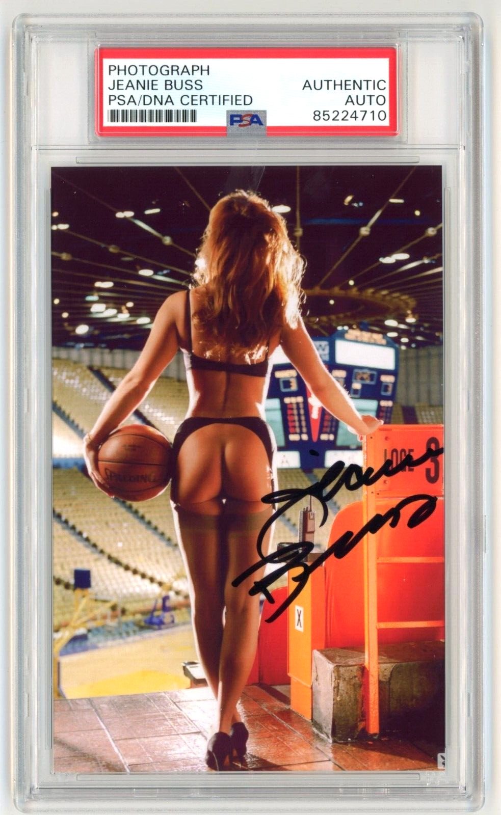 JEANIE BUSS Signed Sexy Hot Playboy Photo - NBA LA Lakers Owner Presidnt- PSA