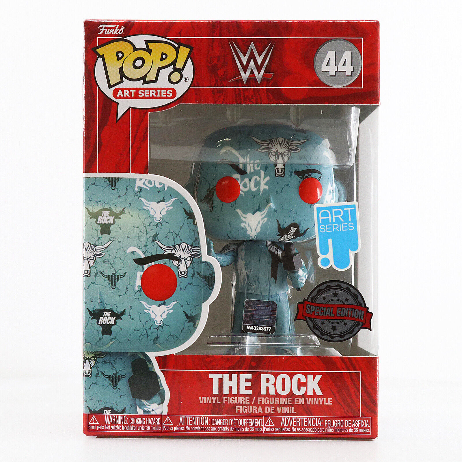 Funko POP WWE - The Rock Art Series Exclusive Sealed In Hard Protector