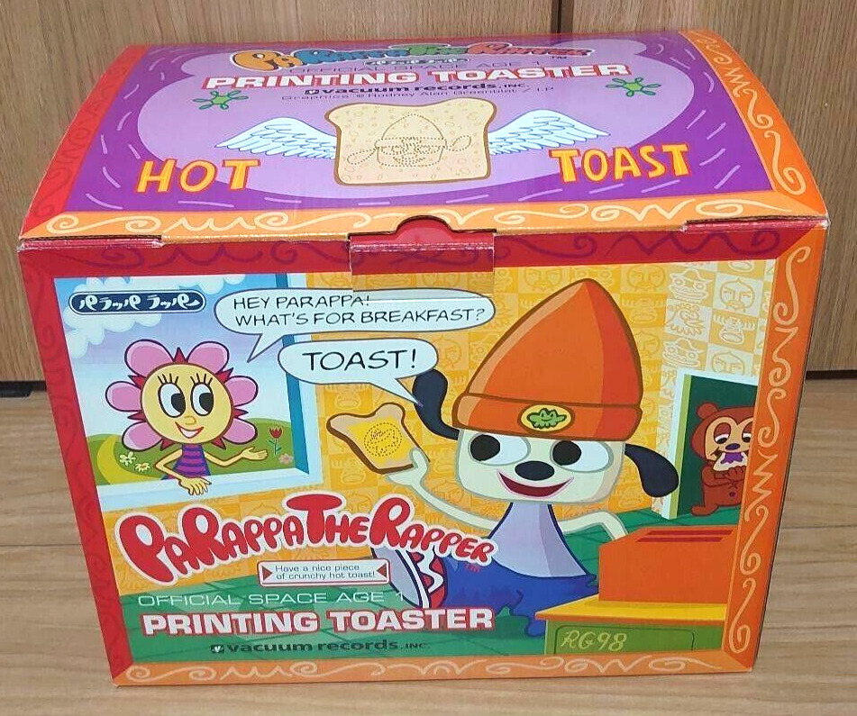 Parappa The Rapper Printing Hot Toaster Pop-up Toaster Unused From Japan AWB