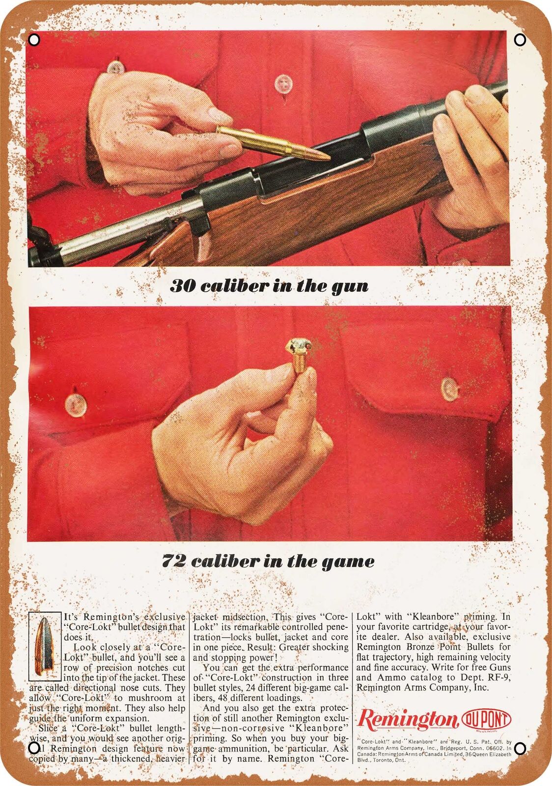 Metal Sign - 1964 Remington Bullets -- Vintage Look