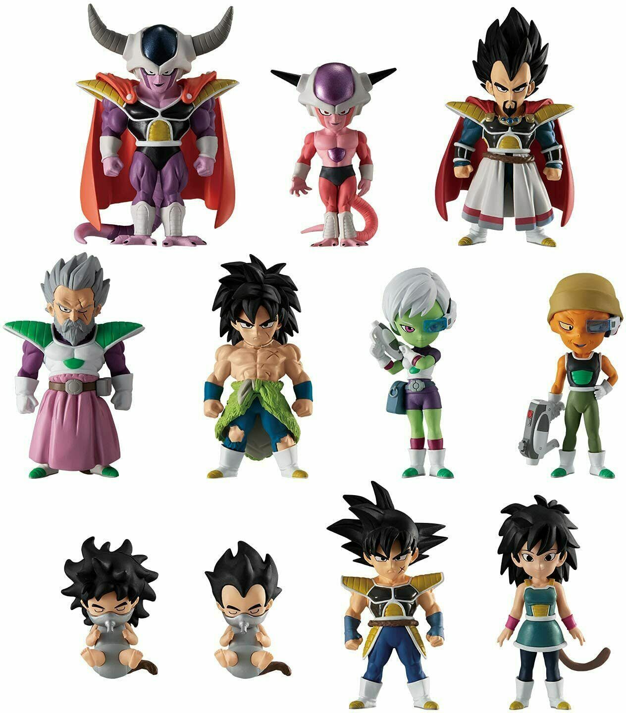 Bandai Anime Dragon Ball Super Broly Adverge 11-Piece Set Mini Figures Collect