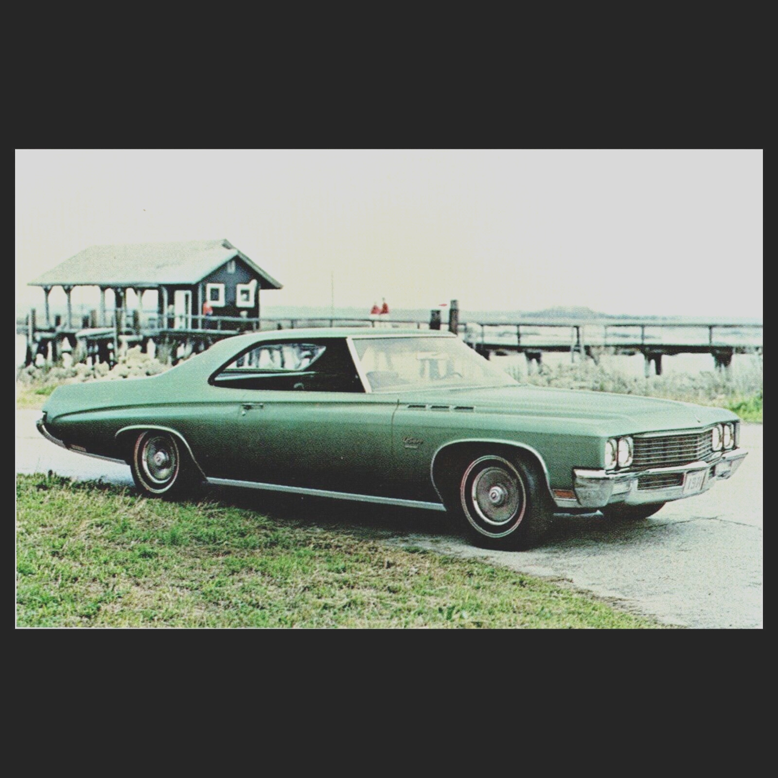 1971 Buick LeSABRE Custom Sport Coupe: Dealer Promotional Postcard UNUSED VG+/Ex