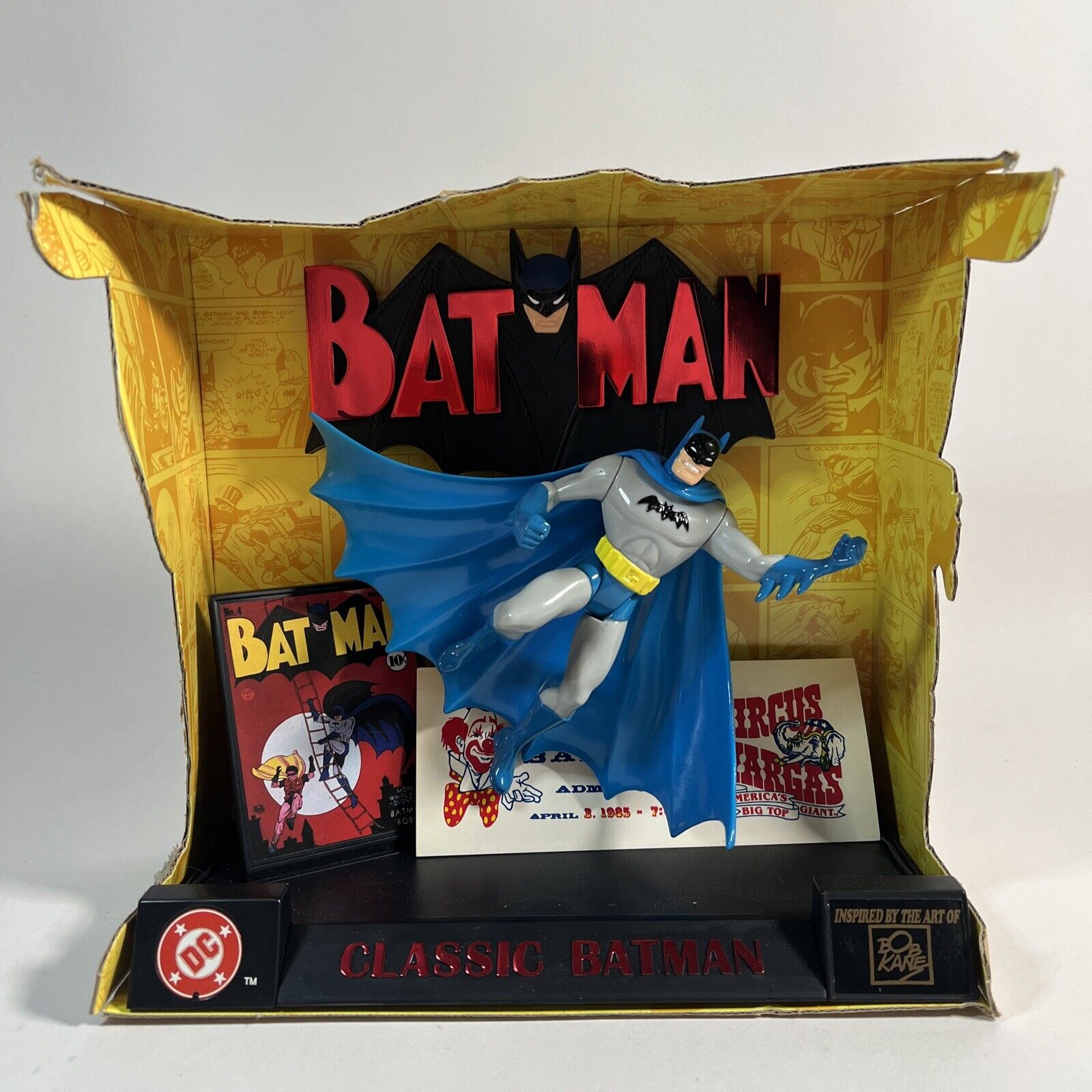 Classic Batman Edition Bob Kane Inspired DC Comics Statue Kenner 1998